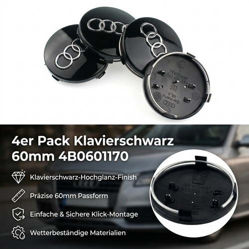 4pcs 60mm allufelge - 4pcs, 4b0601170