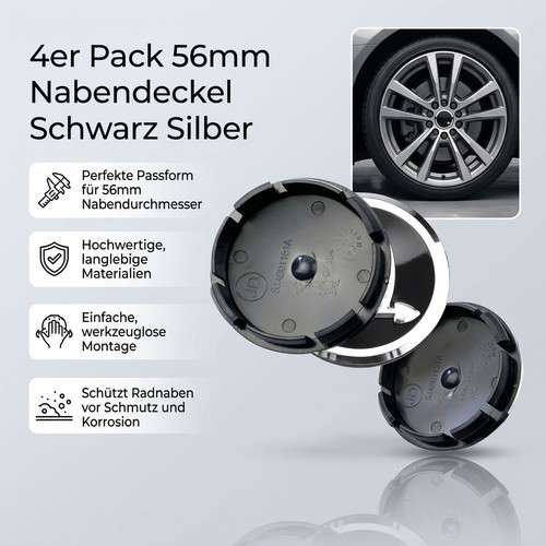 56mm nabendeckel - 4x,